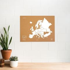Image de Woody Map - Europe - XL - White