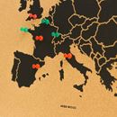 Picture of Woody Map - Europe - XL - Black