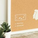 Bild von Woody Map - Europe - L - White - Frame White