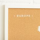 Bild von Woody Map - Europe - L - White - Frame White