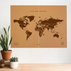 Picture of Woody Map XXL - Brown