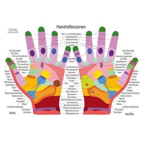 Bild von Handreflexzonenkarte DIN A2