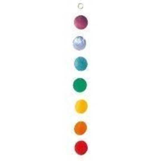 Bild von Muschelmobile regenbogenfarben 50cm