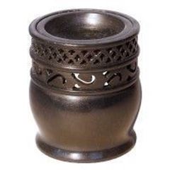 Image de Aromalampe Zylinder Jali Black Stone 9x10cm