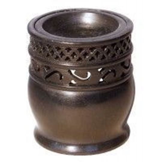 Image sur Aromalampe Zylinder Jali Black Stone 9x10cm