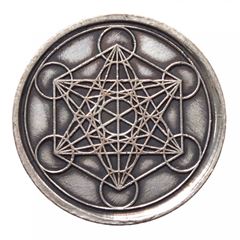 Image de Glücksmünze Metatron Kupfer verzinnt 4 cm