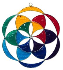 Bild von Suncatcher Saat des Lebens Fiberglas bunt 20cm