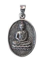 Picture of Anhänger Buddha meditierend 2,0x2,5cm Silber 925 6,5g