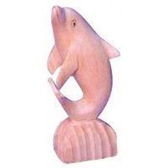 Picture of Standdelphin Holz natur 10cm