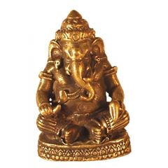 Image de Ganesha sitzend Messing 2.5 cm