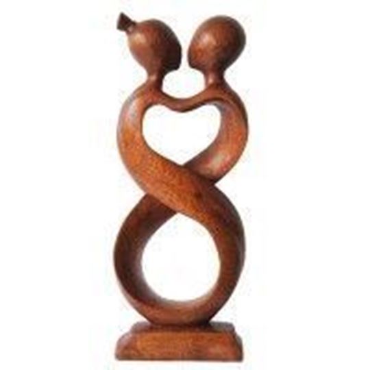 Picture of Tantrische Skulptur Endless Love Holz braun 30cm