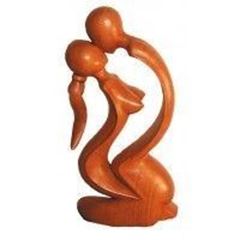 Image de Tantrische Skulptur joy Holz braun 30cm