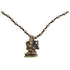 Bild von Halskette Ganesha mit 80 Messingperlen 35cm