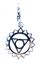 Immagine di Anhänger Karabiner Vishuddhi Chakra 1,4cm Silber 925