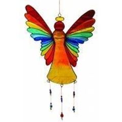 Immagine di Suncatcher Engel Fiberglas bunt 40cm