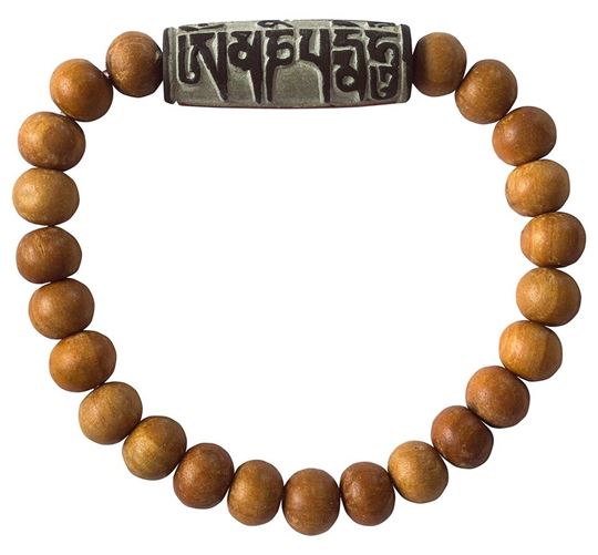 Image sur Tikra Armband Mani Stein (3cm) Holz, elastisch,Ø 6cm
