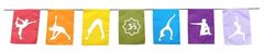 Image de Flagge Yoga Asana Baumwolle bunt 20x130cm