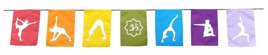 Picture of Flagge Yoga Asana Baumwolle bunt 20x130cm