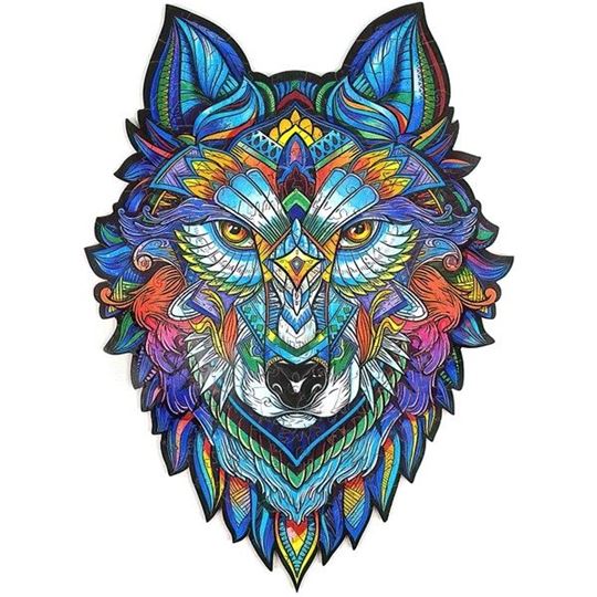 Immagine di Majestic Wolf, Holz-Puzzle klein, 99 Teile