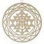 Bild von Mobile/Ornament Shri Yantra Holz gelasert 20cm