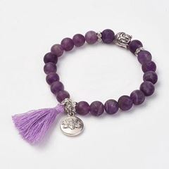 Immagine di Armband Amethyst mit Quaste