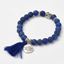 Image de Buddha-Armband Lapislazuli mit Quaste