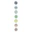 Immagine di Wandornament 7 Chakren MDF whitewashed/bunt bemalt, 10x90cm