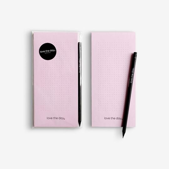 Immagine di LOVE THE DAY notepad with pencil, VE-5