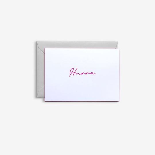 Picture of PINK postcard Hurra with envelope, VE-5