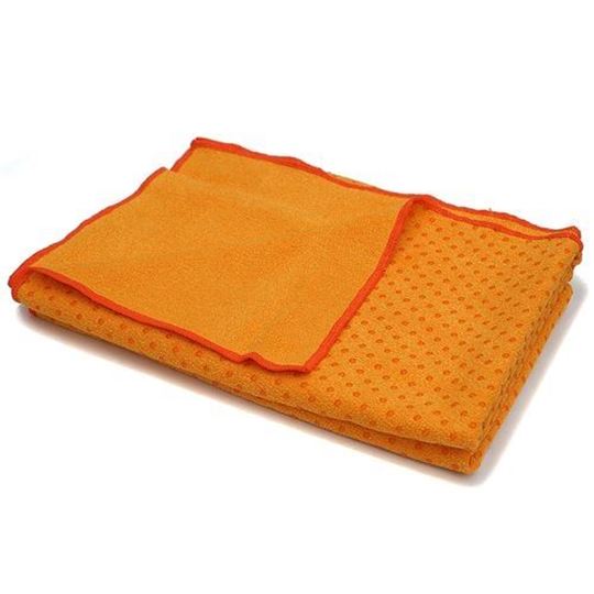 Bild von Yogahandtuch antirutsch 183 x 61 cm in Safran von Lotus Design