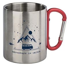 Bild von Fernweh Karabiner-Becher Adventure is waiting, VE-3