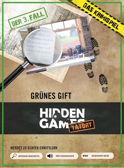 Image sur Hidden Games: Krimi-Spielebox: HiddenGames Tatort – Grünes Gift (Fall 3)