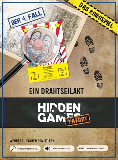Image sur Hidden Games: Krimi-Spielebox: HiddenGames Tatort – Ein Drahtseilakt (Fall 4
