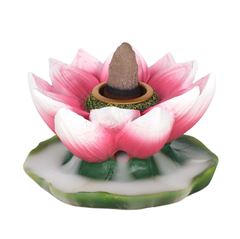 Bild von Backflow Kegel halter Lotus, bunt, Resin, 4,5x8cm