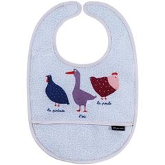 Picture of la ferme - coated cotton bib farmyard , VE-6