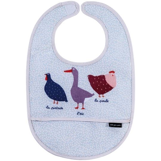 Bild von la ferme - coated cotton bib farmyard , VE-6