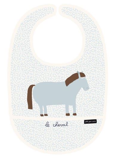 Bild von la ferme - coated cotton bib horse , VE-6