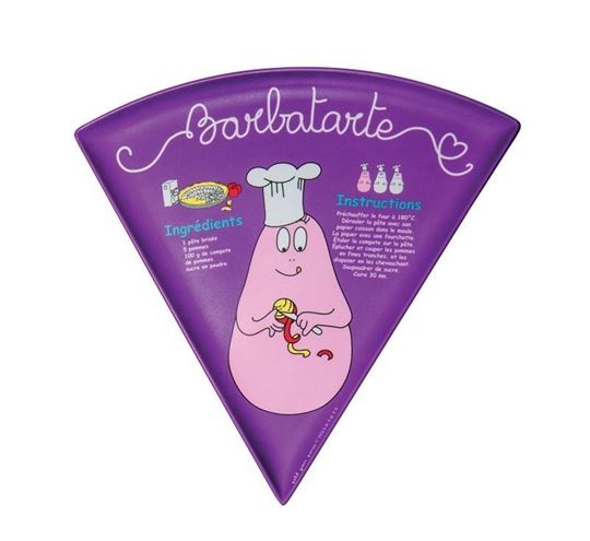 Bild von barbapapa - shape plate  barbatarte recipe in french, VE-6