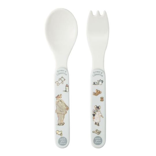 Immagine di ernest et célestine - 2-piece cutlery set , VE-6