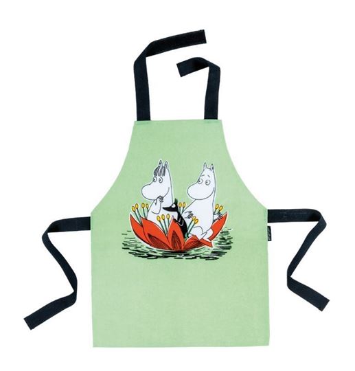 Bild von moomin - coated cotton apron green, VE-6