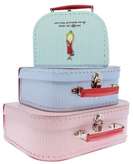 Image sur les princesses - set of 3 suitcases , VE-2
