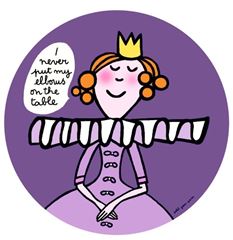 Immagine di les princesses - dessert plate i never put my elbows..., VE-6