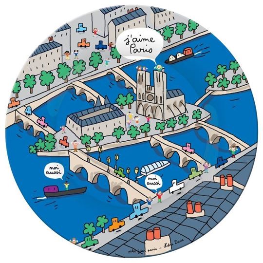 Bild von paris - dessert plate paris notre dame, VE-6