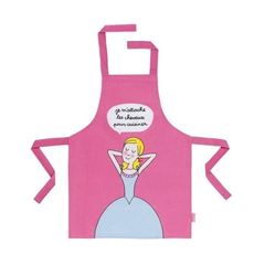 Immagine di les princesses - pvc coated cotton apron je m'attache les cheveux, VE-6