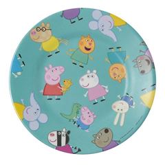 Picture of peppa pig - dessert plate  blue, VE-6