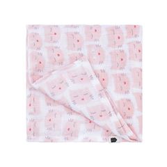 Picture of les chats - muslin swaddle  pink 70 x 70 cm, VE-4