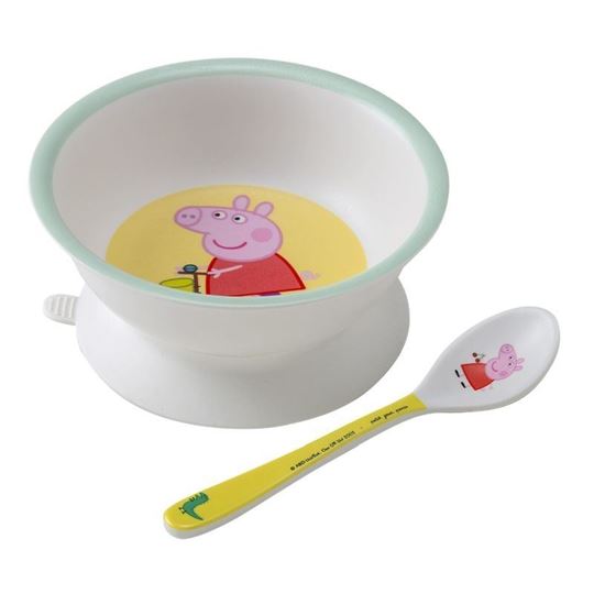 Image sur peppa pig - bowl with suction pad and spoon , VE-3