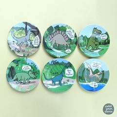 Picture of les dinosaures - set of 12 dinosaure plates, VE-1