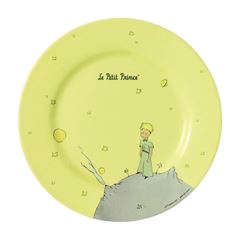 Picture of the little prince - dessert plate  yellow ø23cm, VE-6