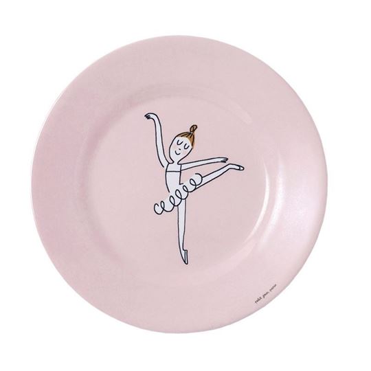 Picture of les ballerines - dessert plate arabesque  ø20cm, VE-6